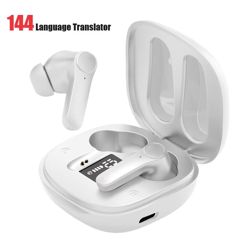 Intelligent Translate Earbuds - Real Time AI Voice Translator 98% Accuracy Support Online Offline 4 Translation Mode