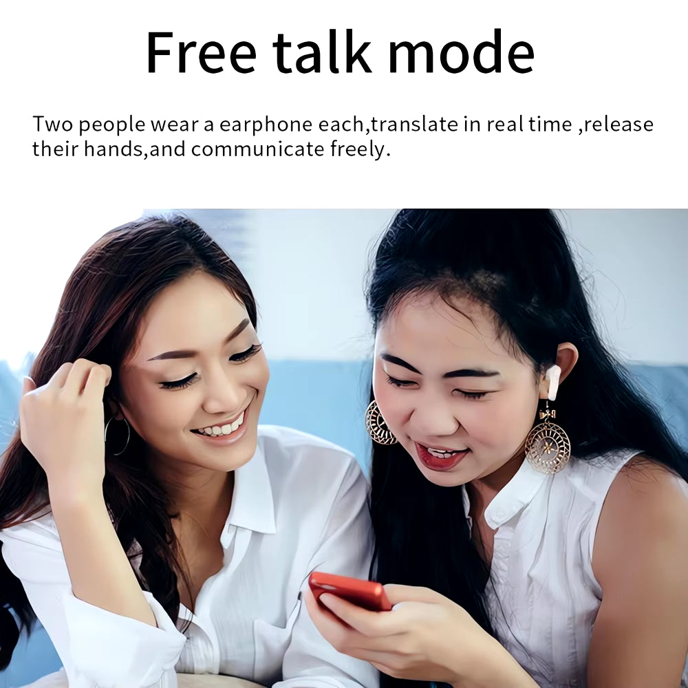 Intelligent Translate Earbuds - Real Time AI Voice Translator 98% Accuracy Support Online Offline 4 Translation Mode