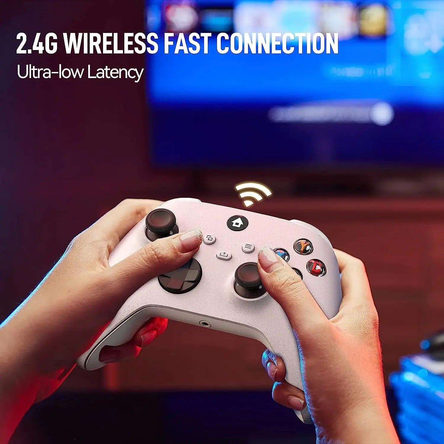 Wireless Controller Compatible with Xbox One, Xbox Series X S, Xbox One X/S, PC with 2.4Ghz Wireless Adapter Gamepad