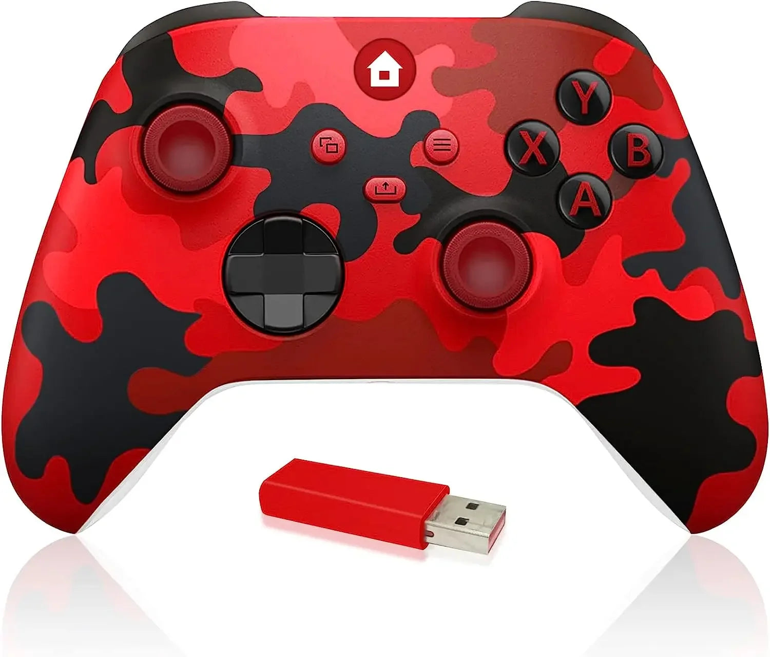 Wireless Controller Compatible with Xbox One, Xbox Series X S, Xbox One X/S, PC with 2.4Ghz Wireless Adapter Gamepad