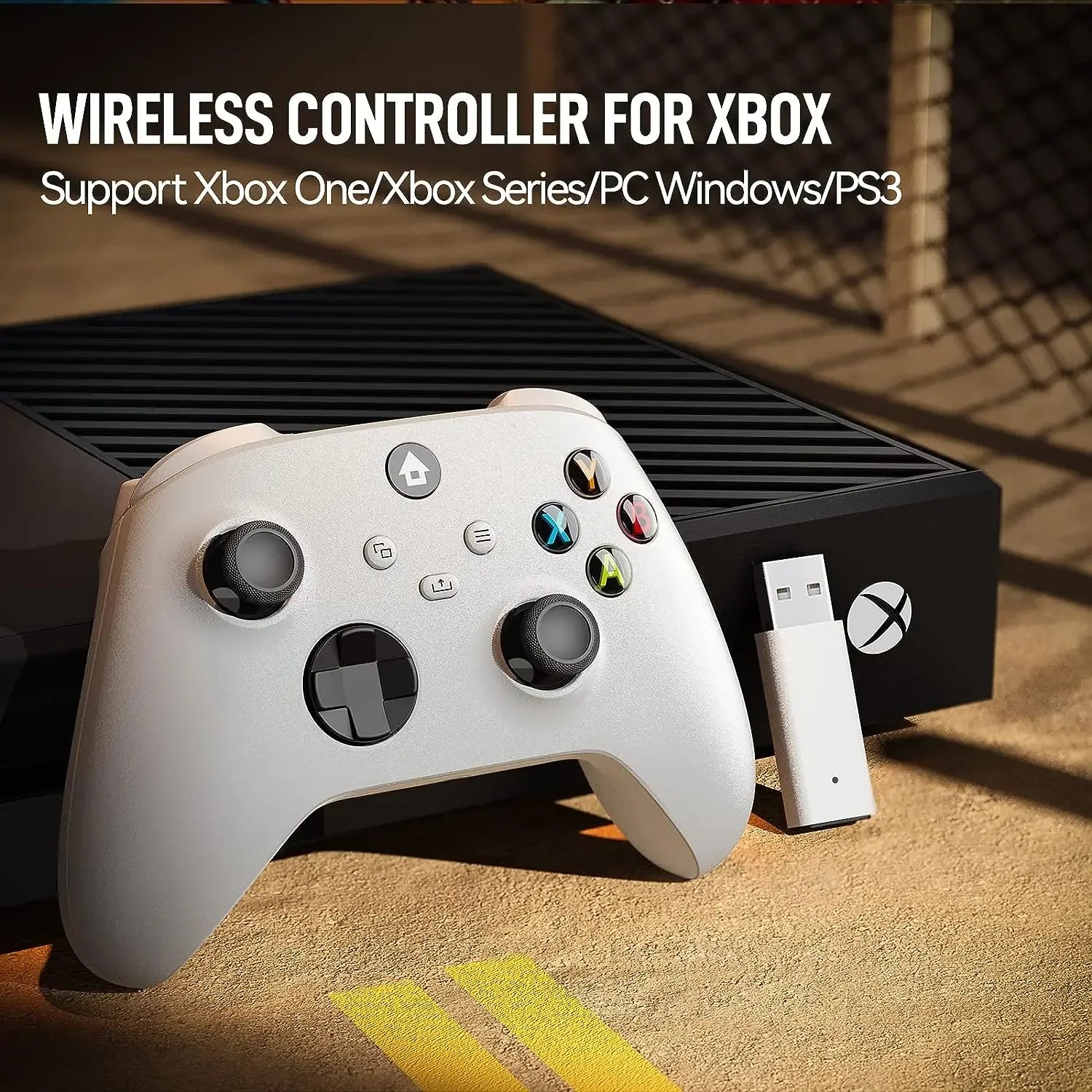 Wireless Controller Compatible with Xbox One, Xbox Series X S, Xbox One X/S, PC with 2.4Ghz Wireless Adapter Gamepad