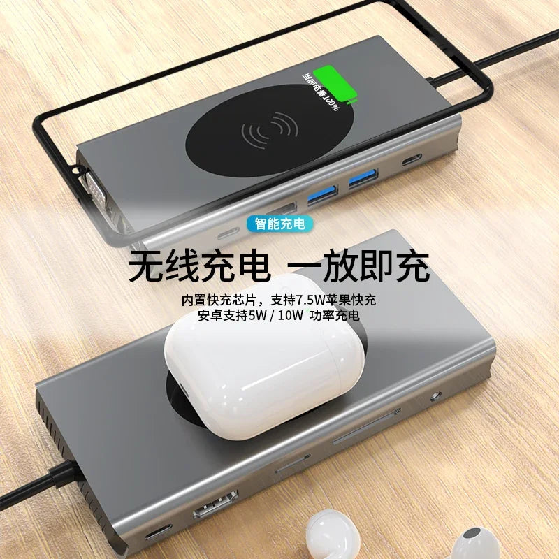 USB C to Hdmi-Compatible Type C HUB 4K 30Hz USB 3.0 HUB Adapter Dock PD 87W USB C Splitter for Macbook Pro Air Samsung S20 Dex