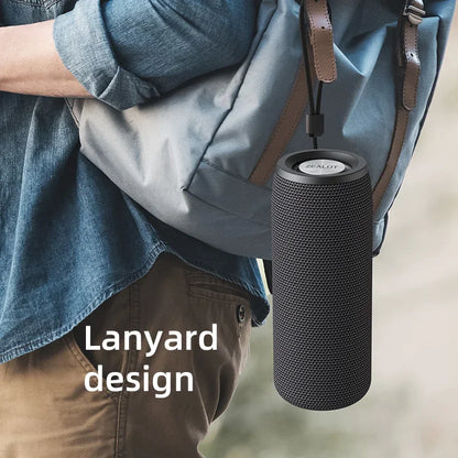 Powerful Waterproof Bluetooth Speaker with Deep Bass, TWS Support & USB/TF Compatibility