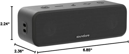 Portable Bluetooth Speaker - Wireless, IPX7 Waterproof, 24H Playtime, Pure Titanium Diaphragm Drivers, Partycast, Bassup, Custom EQ App - for Home, Shower, Outdoor, and Beach